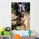 Angry Police Dog Baring Wall Decal