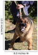 Angry Police Dog Baring Wall Decal