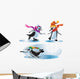 Christmas Penguins Playing Wall Stickers Wall Decal