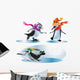 Christmas Penguins Playing Wall Stickers Wall Decal