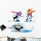 Christmas Penguins Playing Wall Stickers Wall Decal