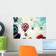 Vintage Hot Air Balloons Wall Decal