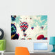 Vintage Hot Air Balloons Wall Decal