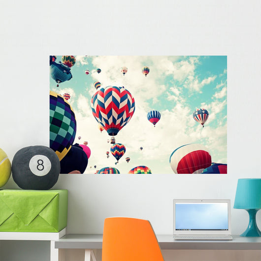 Vintage Hot Air Balloons Wall Decal