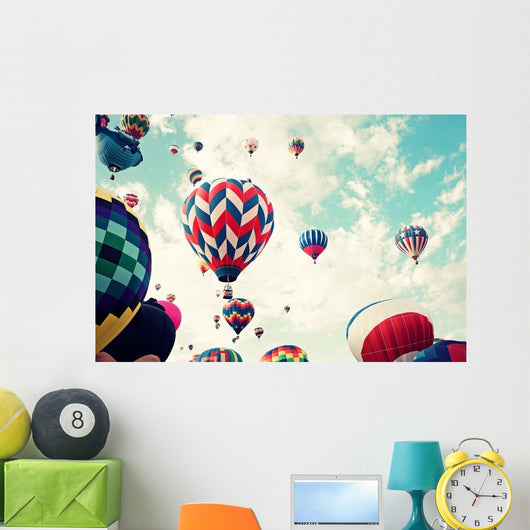 Vintage Hot Air Balloons Wall Decal