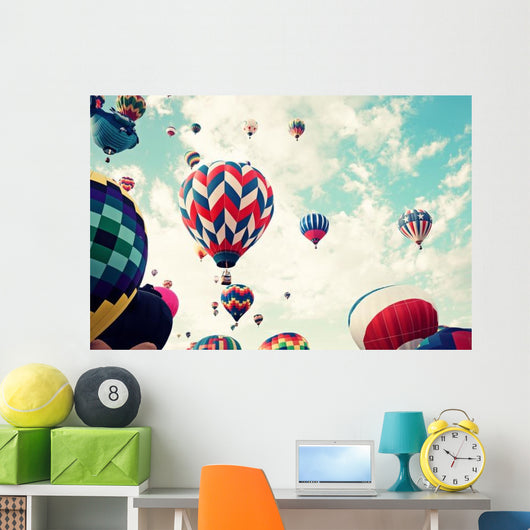 Vintage Hot Air Balloons Wall Decal