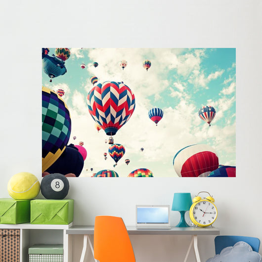 Vintage Hot Air Balloons Wall Decal