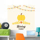 Thanksgiving Design with Buntings Wall Decal