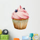 Watercolor Cupcake Wall Decal