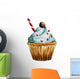Watercolor Cupcake Wall Decal