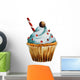 Watercolor Cupcake Wall Decal