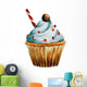 Watercolor Cupcake Wall Decal