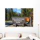 Yellowstone National Park Entrance Wall Decal