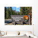 Yellowstone National Park Entrance Wall Decal