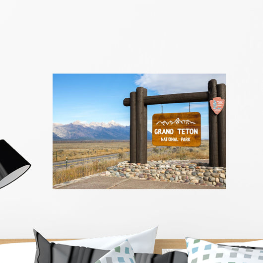 Grand Teton National Park Sign Wall Decal