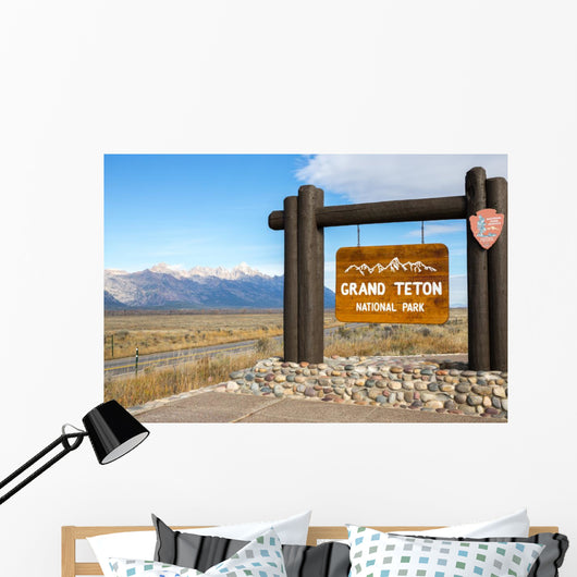 Grand Teton National Park Sign Wall Decal