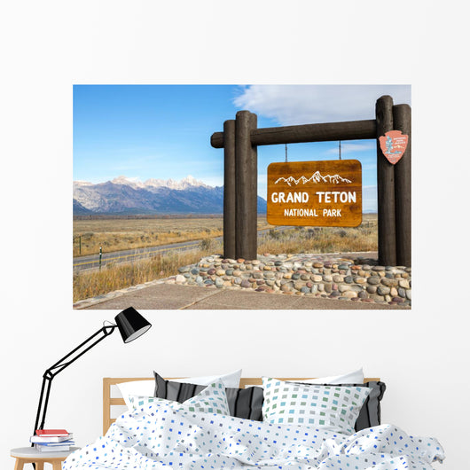 Grand Teton National Park Sign Wall Decal