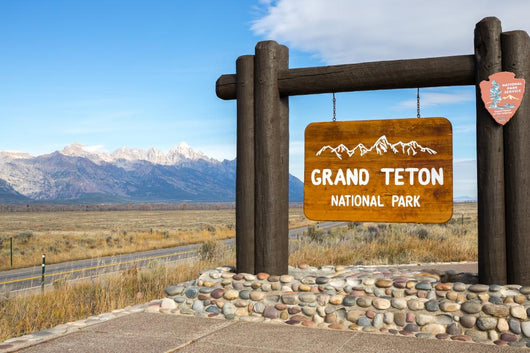 Grand Teton National Park Sign Wall Decal