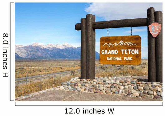 Grand Teton National Park Sign Wall Decal
