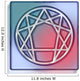 Enneagram Gel Effect Wall Decal