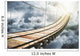 Wooden Bridge Clouds Going Wall Decal