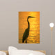 Blue Heron Sunset Wall Decal
