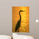 Blue Heron Sunset Wall Decal