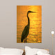 Blue Heron Sunset Wall Decal