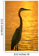 Blue Heron Sunset Wall Decal