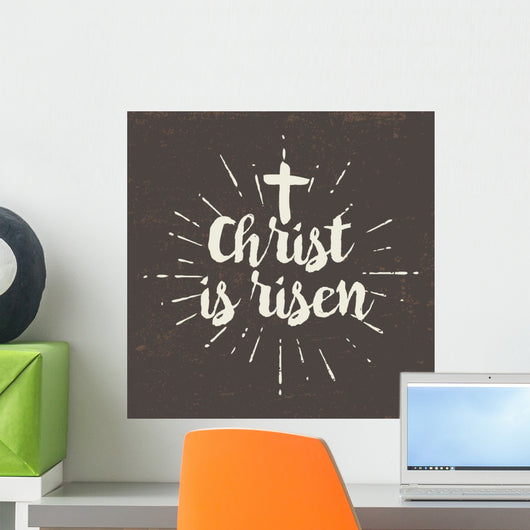 Christ Is Risen Lettering Wall Decal