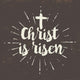 Christ Is Risen Lettering Wall Decal
