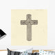 Hand Drawn Cross Wall Decal