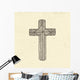 Hand Drawn Cross Wall Decal