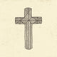 Hand Drawn Cross Wall Decal