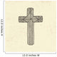 Hand Drawn Cross Wall Decal