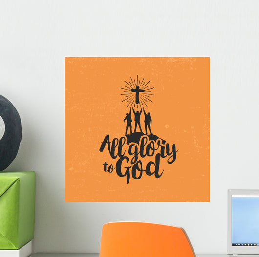 All Glory to God Wall Decal