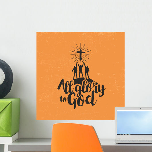 All Glory to God Wall Decal