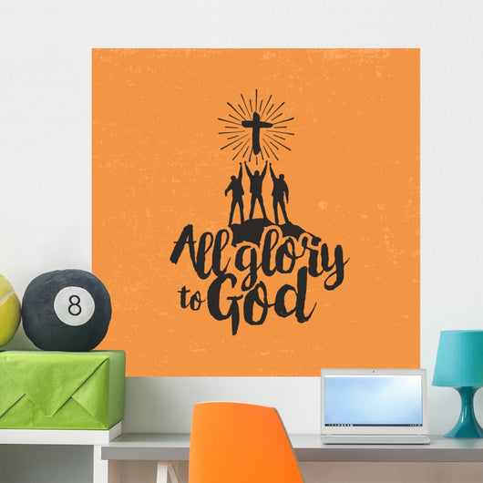 All Glory to God Wall Decal