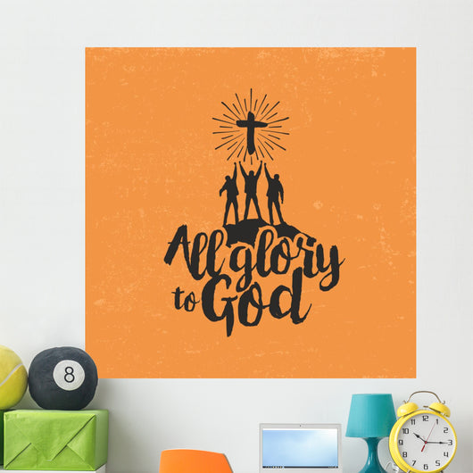 All Glory to God Wall Decal