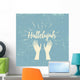 Hallelujah and Raised Hands Wall Decal