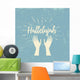 Hallelujah and Raised Hands Wall Decal