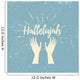 Hallelujah and Raised Hands Wall Decal