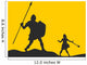 David and Goliath Silhouette Wall Decal