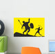 David Slaying Goliath Silhouette Wall Decal