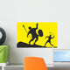 David Slaying Goliath Silhouette Wall Decal