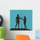 Adam and Eve Silhouette Wall Decal