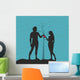 Adam and Eve Silhouette Wall Decal