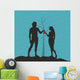 Adam and Eve Silhouette Wall Decal