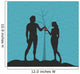 Adam and Eve Silhouette Wall Decal