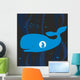Jonah Whale Silhouette Hand Wall Decal